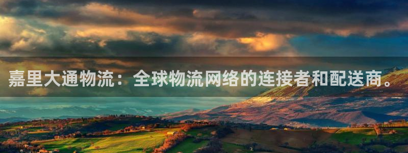豪门国际吧：嘉里大通物流：全球物流网
